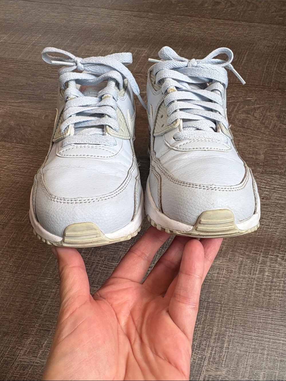 Nike Air Max 90 Leather GS Sneakers Size 6.5Y/Women’s 8 Half Blue Athletic - Picture 3 of 9